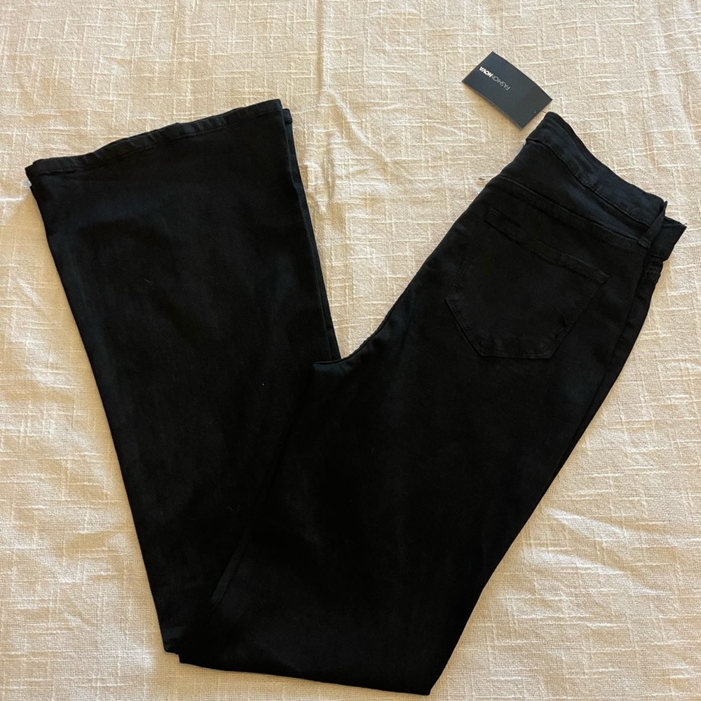 High rise flare jeans